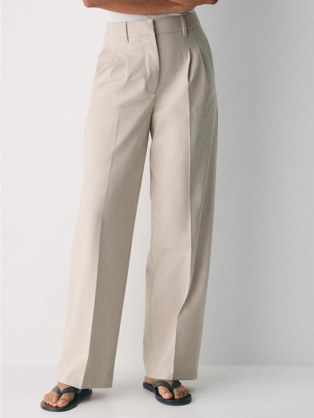 The Effortless Pants, Heather Matte Pearl, Size 6 Excellent, NWOT